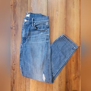MOTHER Blue Ankle & Cropped Jeans